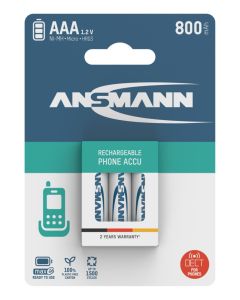 Dect NiMH Rechargeable battery AAA / HR03 800 mAh maxE 3 pcs.