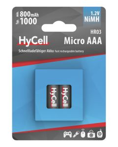 NiMH rechargeable battery AAA / HR03 type 1000 (min. 800 mAh) 4pcs.