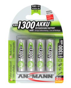  NiMH Rechargeable battery AA / HR6 1300 mAh maxE 4 pcs.