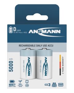  NiMH Rechargeable battery D / HR20 5000 mAh maxE 2 pcs.