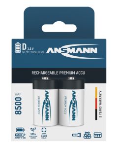  NiMH Rechargeable battery D / HR20 8500 mAh maxE 2 pcs.