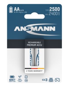 NiMH Rechargeable battery AA / HR6 type 2500 (min. 2400 mAh) maxE 2 pcs.