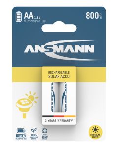 Solar NiMH Rechargeable battery AA / HR6 800 mAh maxE 2 pcs.